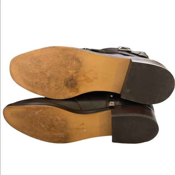 Ivanka Trump Women's Coris Moto Combat Mid Calf Boots - Picture 12 of 13